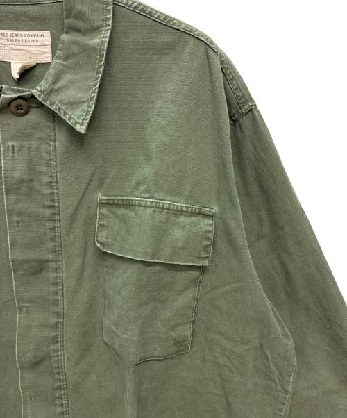 POLO JEANS（ポロジーンズ）POLO JEANS (ポロジーンズ) フィールドジャケット オリーブ サイズ:Lの古着・服飾アイテム