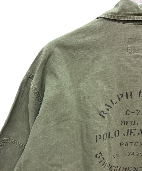 POLO JEANS（ポロジーンズ）POLO JEANS (ポロジーンズ) フィールドジャケット オリーブ サイズ:Lの古着・服飾アイテム