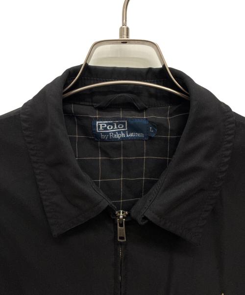 POLO RALPH LAUREN（ポロ・ラルフローレン）POLO RALPH LAUREN (ポロ・ラルフローレン) ポニー刺繍スイングトップ ブラック サイズ:Lの古着・服飾アイテム