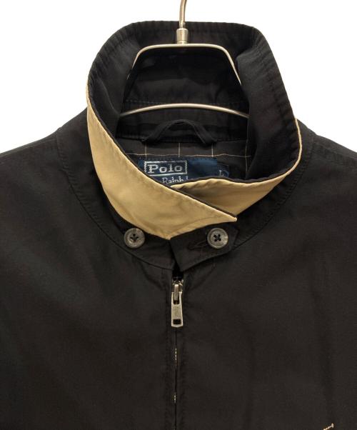 POLO RALPH LAUREN（ポロ・ラルフローレン）POLO RALPH LAUREN (ポロ・ラルフローレン) ポニー刺繍スイングトップ ブラック サイズ:Lの古着・服飾アイテム