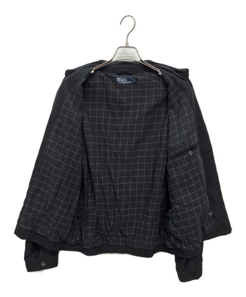 POLO RALPH LAUREN（ポロ・ラルフローレン）POLO RALPH LAUREN (ポロ・ラルフローレン) ポニー刺繍スイングトップ ブラック サイズ:Lの古着・服飾アイテム