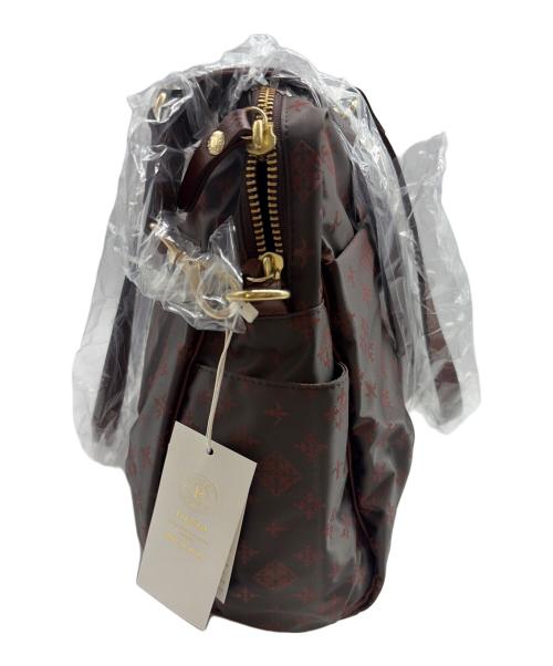 russet（ラシット）russet (ラシット) ハンドバッグ レッド×ブラウンの古着・服飾アイテム