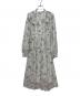 rose muse（ロゼミューズ）の古着「ribbon pattern pleated dress」｜ホワイト
