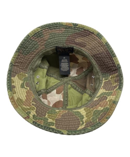 RRL（ダブルアールエル）RRL (ダブルアールエル) カモ バケット ハット グリーン×ブラウン サイズ:L / 62cmの古着・服飾アイテム