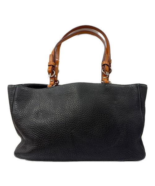 COACH（コーチ）COACH (コーチ) レザーハンドバッグ ブラックの古着・服飾アイテム