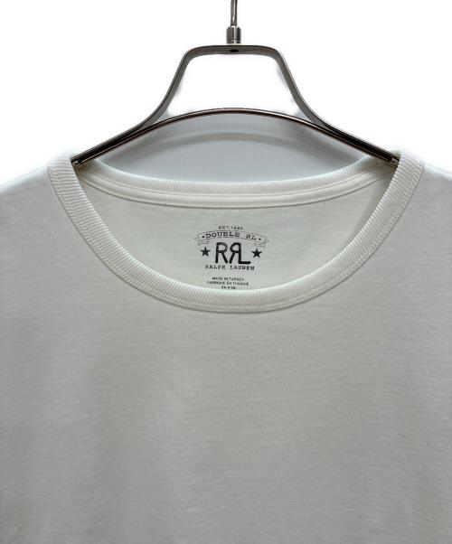 RRL（ダブルアールエル）RRL (ダブルアールエル) リラックス フィット ヘビーウェイト ジャージー Tシャツ ホワイト サイズ:XXLの古着・服飾アイテム