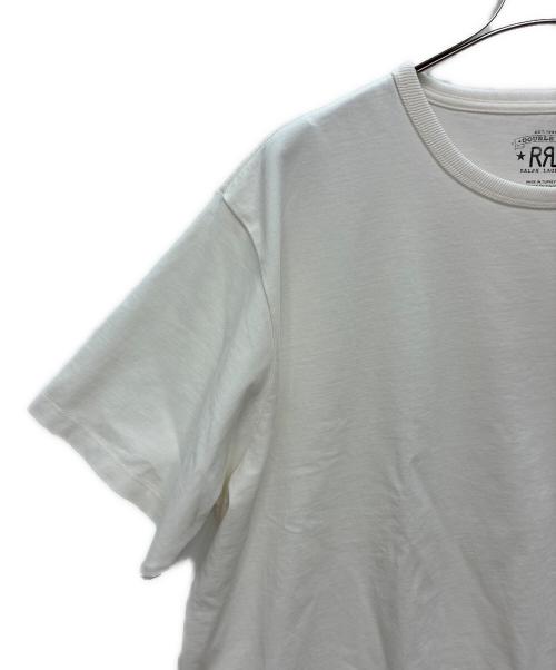 RRL（ダブルアールエル）RRL (ダブルアールエル) リラックス フィット ヘビーウェイト ジャージー Tシャツ ホワイト サイズ:XXLの古着・服飾アイテム