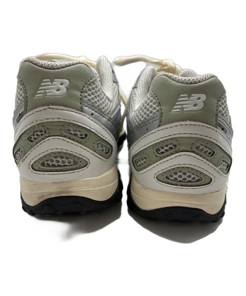 NEW BALANCE（ニューバランス）NEW BALANCE (ニューバランス) ローカットスニーカー シルバー×グリーン サイズ:26cmの古着・服飾アイテム