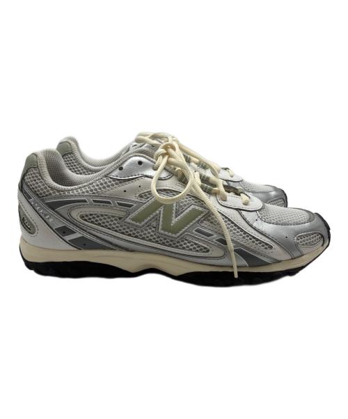 NEW BALANCE（ニューバランス）NEW BALANCE (ニューバランス) ローカットスニーカー シルバー×グリーン サイズ:26cmの古着・服飾アイテム