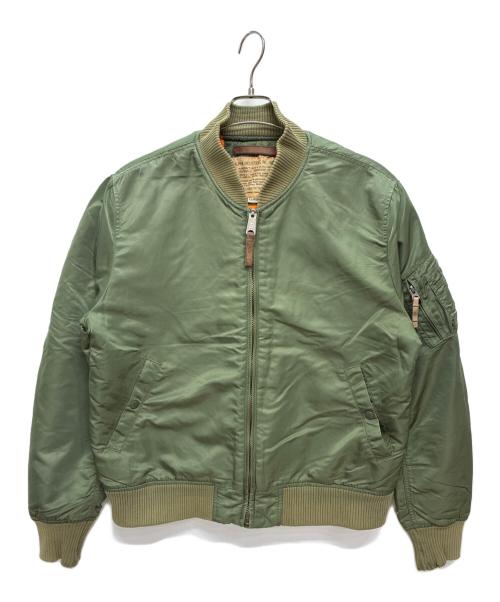 ALPHA（アルファ）ALPHA (アルファ) MA-1ジャケット グリーン サイズ:XLの古着・服飾アイテム