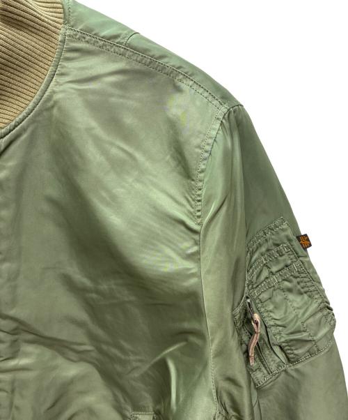 ALPHA（アルファ）ALPHA (アルファ) MA-1ジャケット グリーン サイズ:XLの古着・服飾アイテム