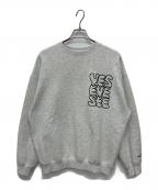 YESEYESEEイエスアイシー）の古着「C-Logo Sweatshirt」｜ライトグレー