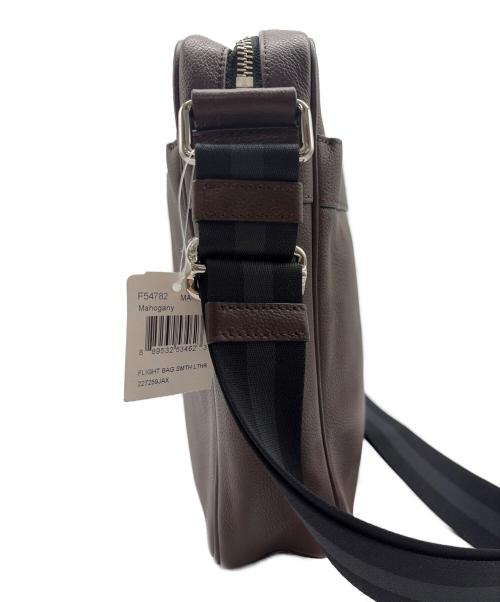 COACH（コーチ）COACH (コーチ) スムースレザー フライトバッグ ブラウンの古着・服飾アイテム
