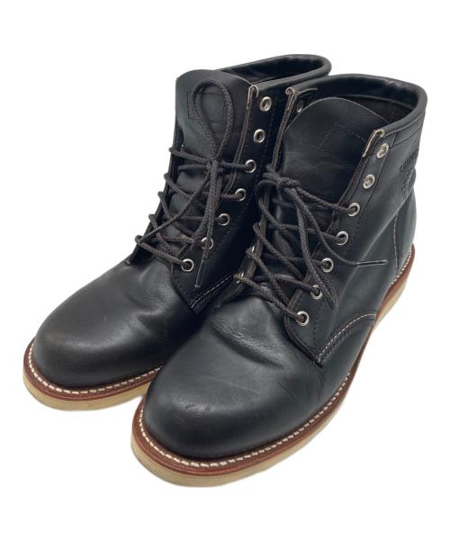 CHIPPEWA（チペワ）CHIPPEWA (チペワ) ワークブーツ ブラック サイズ:8 1/2Dの古着・服飾アイテム