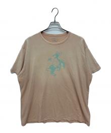 RRL（ダブルアールエル）の古着「コットンヘンプ グラフィックTシャツ」｜ピンク