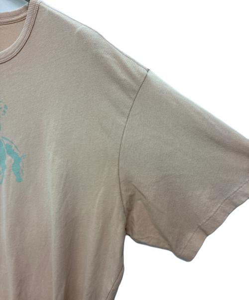 RRL（ダブルアールエル）RRL (ダブルアールエル) コットンヘンプ グラフィックTシャツ ピンク サイズ:XXLの古着・服飾アイテム