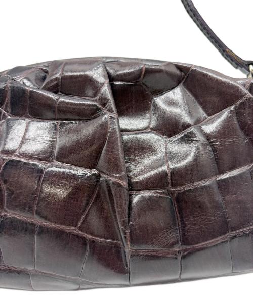 FURLA（フルラ）FURLA (フルラ) 型押し ハンドバッグ パープルの古着・服飾アイテム