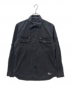 stussyステューシー）の古着「00s ギミックシャツ」｜ブラック