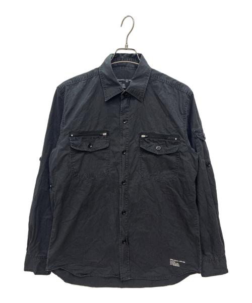 stussy（ステューシー）stussy (ステューシー) 00s ギミックシャツ ブラック サイズ:Lの古着・服飾アイテム