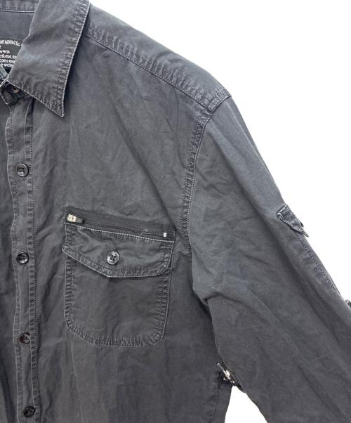 stussy（ステューシー）stussy (ステューシー) 00s ギミックシャツ ブラック サイズ:Lの古着・服飾アイテム