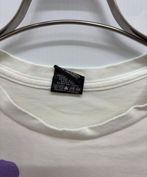 stussy（ステューシー）stussy (ステューシー) 半袖Tシャツ ホワイト×パープル サイズ:Lの古着・服飾アイテム