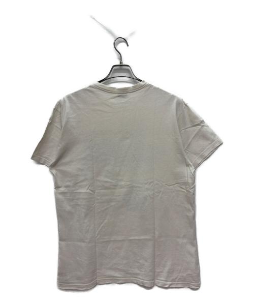 stussy（ステューシー）stussy (ステューシー) 半袖Tシャツ ホワイト×パープル サイズ:Lの古着・服飾アイテム