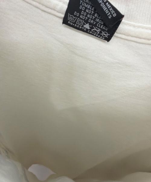 stussy（ステューシー）stussy (ステューシー) 半袖Tシャツ ホワイト×パープル サイズ:Lの古着・服飾アイテム