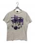 stussy（ステューシー）の古着「半袖Tシャツ」｜ホワイト×パープル