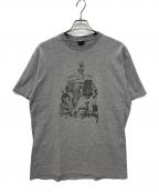 stussyステューシー）の古着「00s メキシコ製 OLD KNOWLEDGE KING 半袖Tシャツ」｜グレー