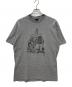 stussy（ステューシー）の古着「00s メキシコ製 OLD KNOWLEDGE KING 半袖Tシャツ」｜グレー