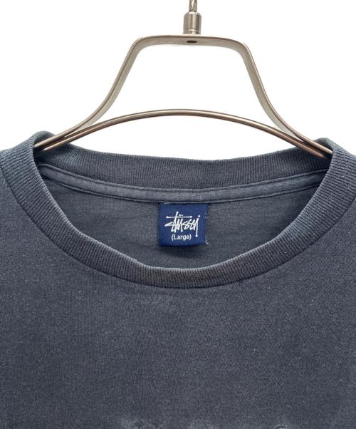 stussy（ステューシー）stussy (ステューシー) 00s メキシコ製 プリント 半袖Tシャツ ネイビー サイズ:Lの古着・服飾アイテム