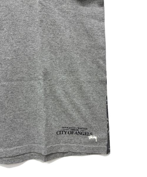 stussy（ステューシー）stussy (ステューシー) 00s メキシコ製 stussy city of angels スカル Tシャツ グレー サイズ:Lの古着・服飾アイテム