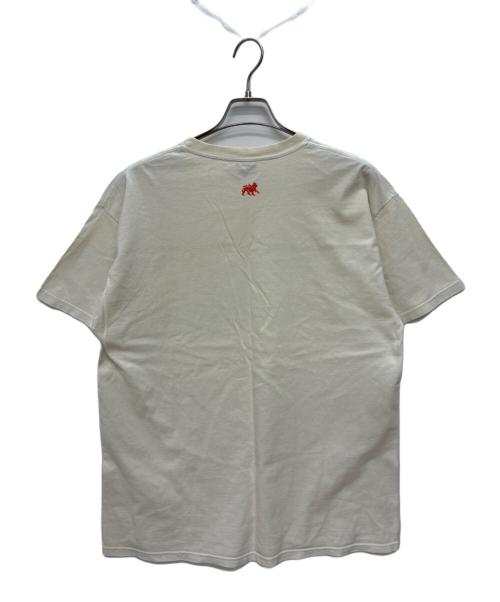 stussy（ステューシー）stussy (ステューシー) RASTA TOM TOM 半袖Tシャツ ホワイト×ブラック サイズ:Lの古着・服飾アイテム