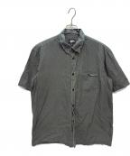 stussyステューシー）の古着「USA製 半袖シャツ」｜グレー