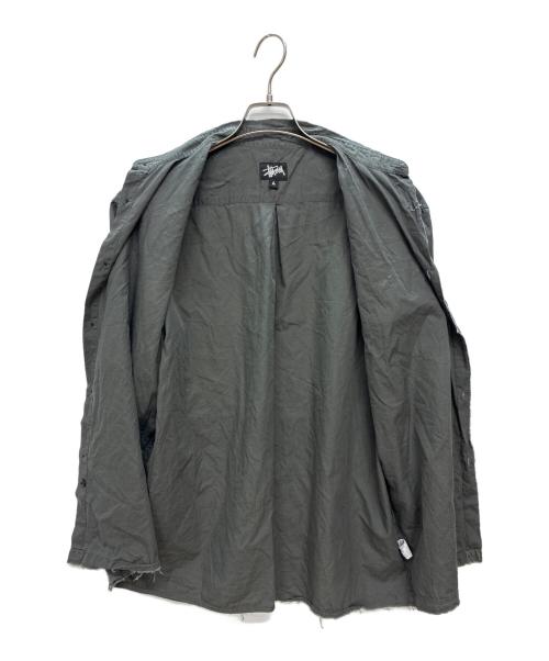 stussy（ステューシー）stussy (ステューシー) USA製 半袖シャツ グレー サイズ:Lの古着・服飾アイテム