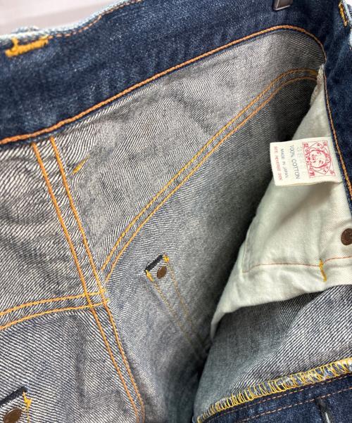EVISU（エヴィス）EVISU (エヴィス) デニムハーフパンツ ブルー サイズ:W38の古着・服飾アイテム