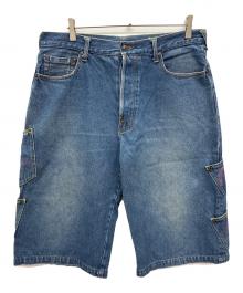 EVISU（エヴィス）の古着「メニーポケットデニムハーフパンツ」｜ブルー