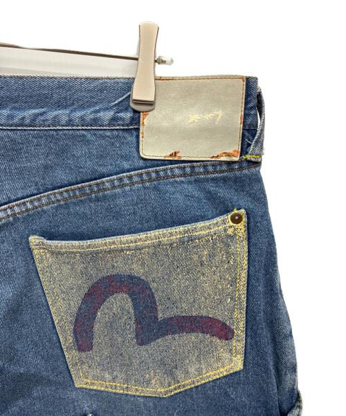 EVISU（エヴィス）EVISU (エヴィス) メニーポケットデニムハーフパンツ ブルー サイズ:36の古着・服飾アイテム