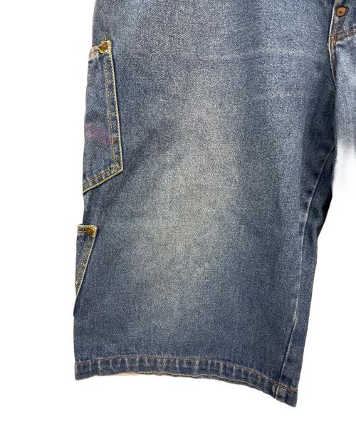 EVISU（エヴィス）EVISU (エヴィス) メニーポケットデニムハーフパンツ ブルー サイズ:36の古着・服飾アイテム