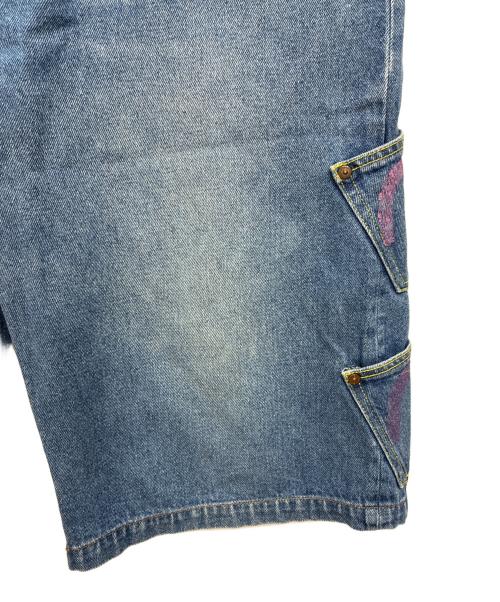 EVISU（エヴィス）EVISU (エヴィス) メニーポケットデニムハーフパンツ ブルー サイズ:36の古着・服飾アイテム