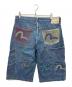 EVISU (エヴィス) メニーポケットデニムハーフパンツ ブルー サイズ:36：15000円