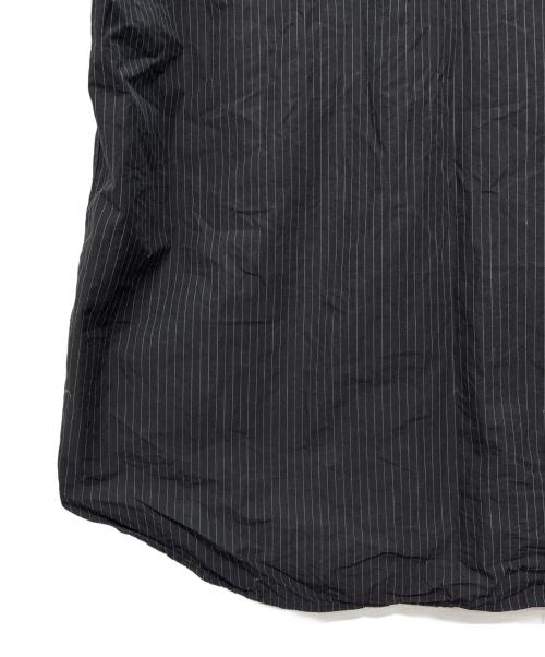 stussy（ステューシー）stussy (ステューシー) ストライプ半袖シャツ ブラック×ホワイト サイズ:XLの古着・服飾アイテム