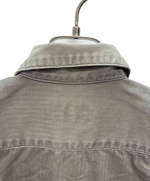 stussy（ステューシー）stussy (ステューシー) ロゴワッペンワークシャツ カーキ サイズ:Lの古着・服飾アイテム