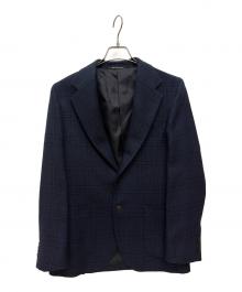 green label relaxing（グリーンレーベルリラクシング）の古着「BRITISH/W G/PL JM NT 2PP ジャケット」｜ネイビー