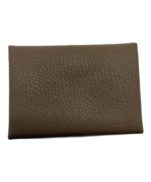HERMES（エルメス）HERMES (エルメス) カードケース エトゥープの古着・服飾アイテム