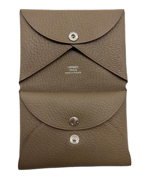 HERMES（エルメス）HERMES (エルメス) カードケース エトゥープの古着・服飾アイテム