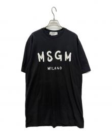 MSGM（エムエスジーエム）の古着「カットソーワンピース」｜ブラック