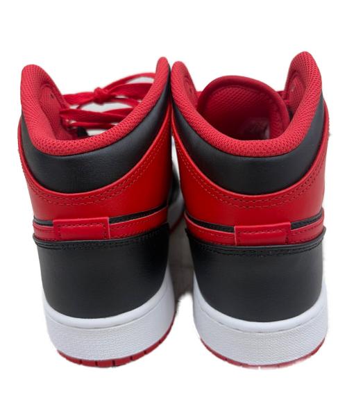 NIKE（ナイキ）NIKE (ナイキ) GS エアジョーダン1 ミッド レッド×ブラック サイズ:SIZE 25cmの古着・服飾アイテム