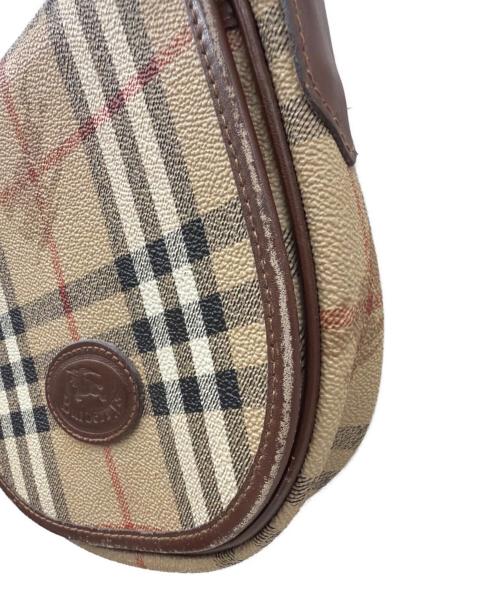 Burberry's（バーバリーズ）Burberry's (バーバリーズ) シャドーホースノヴァチェックショルダーバッグ ブラウン×ベージュの古着・服飾アイテム
