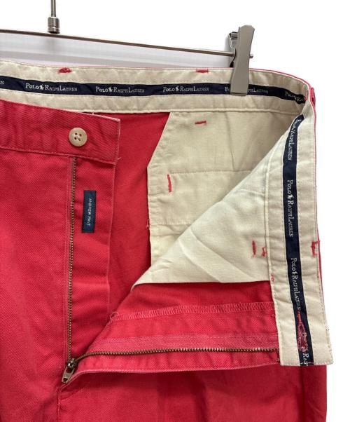POLO RALPH LAUREN（ポロ・ラルフローレン）POLO RALPH LAUREN (ポロ・ラルフローレン) 90s 2タックパンツ ANDREW PANT レッド サイズ:W35×L30の古着・服飾アイテム